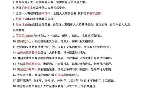 20个法律法规摘抄：生活中的法律常识