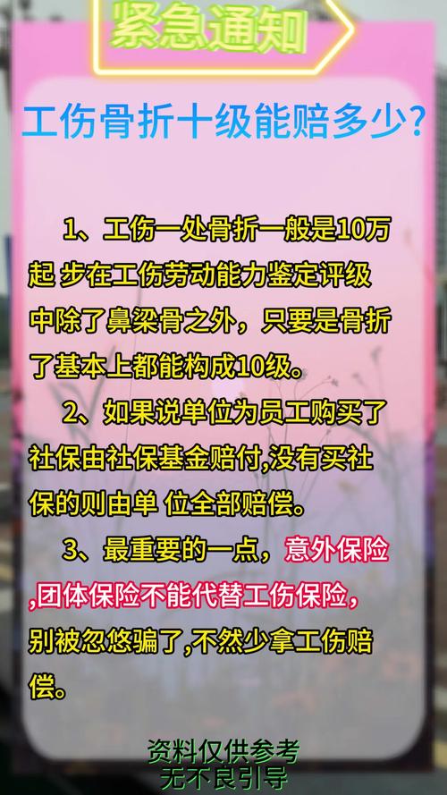 骨折十级伤残赔偿标准与实操指南