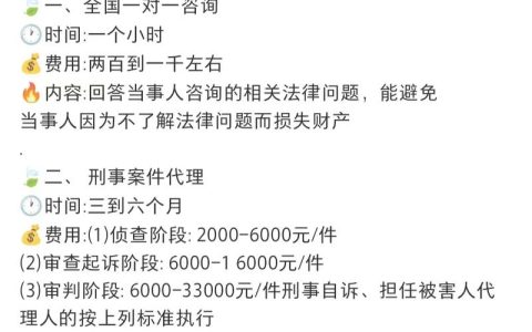 刑事案件律师费解密：从侦查到审判的花费考量