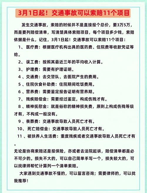 车撞骨折索赔明细全解析