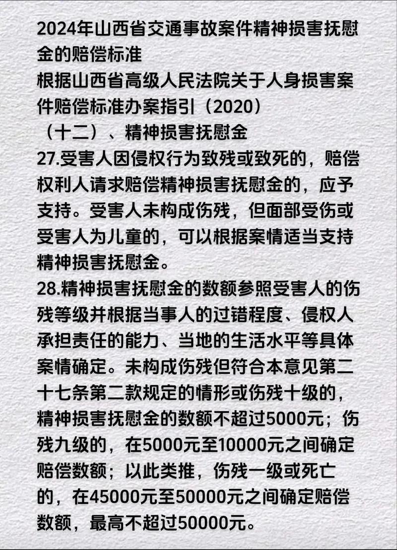 交通事故精神损害赔偿标准与实务指南