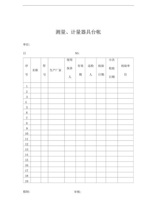 计量器具管理制度与台账：合规操作与效率提升