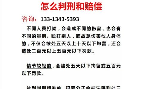 一级轻伤量刑标准与处罚规定详解