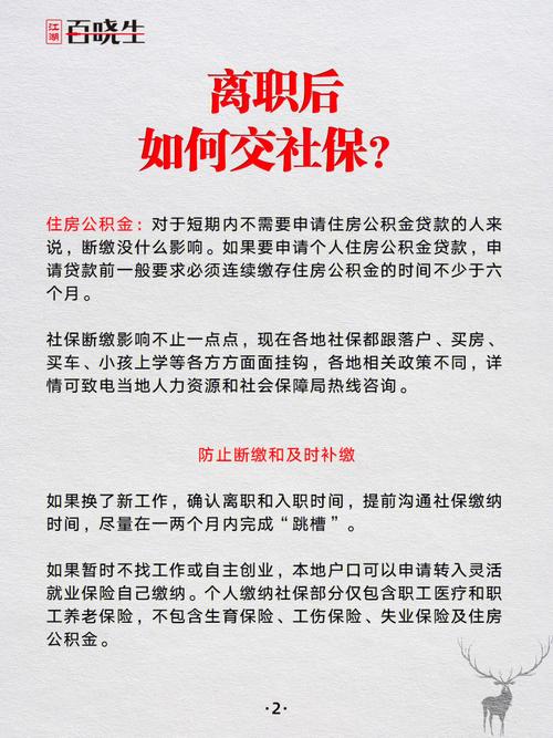 离职后社保如何自行缴纳的全面指南