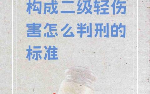 故意伤害致轻伤二级量刑标准与司法实践