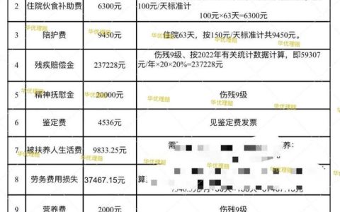 人身损害赔偿标准全解析