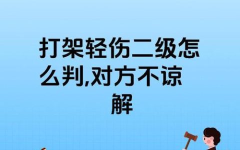 二级轻伤无谅解：法律如何定罪量刑与应对之道