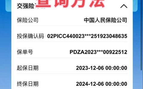 轻松掌握爱车保障：车辆保险信息查询方法详解
