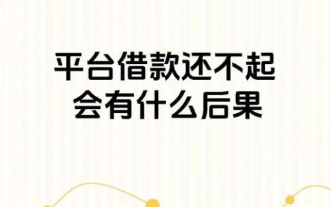 平台借钱有借无还？法律后果远比你想象的严重