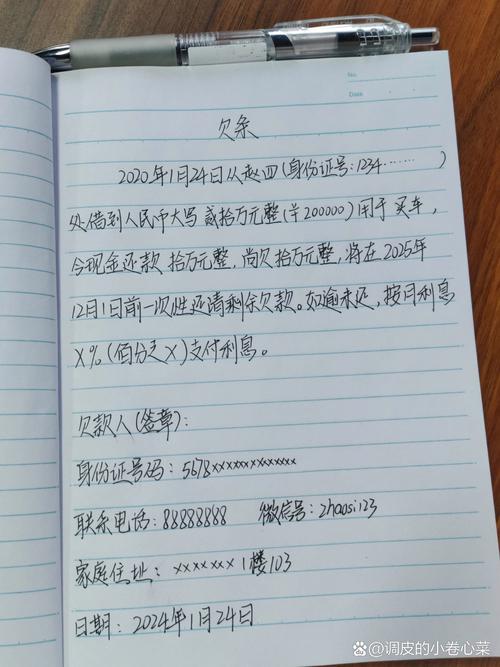 如何书写具备法律效力的欠条？范本与要点解析