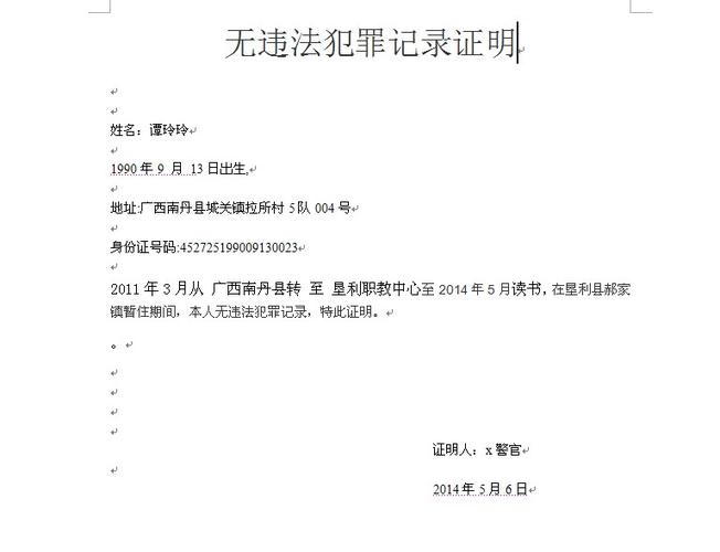 无犯罪记录证明申请指南：从法规到实操详解