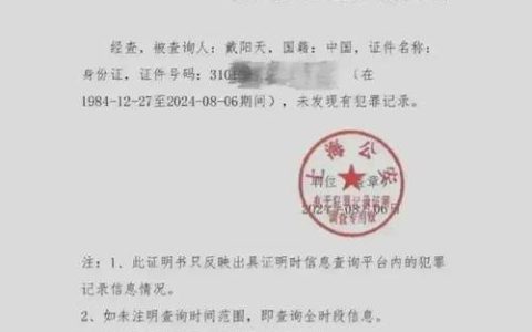 权威解读：个人无犯罪记录证明申请流程与必备指南