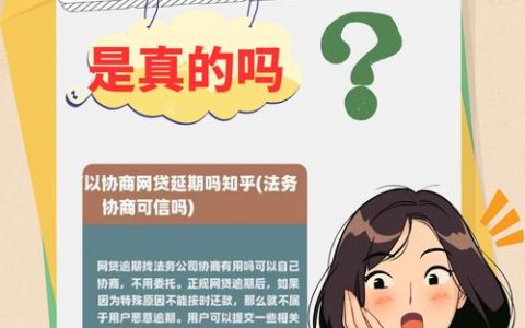 网上委托协商还款可信吗？风险与真相