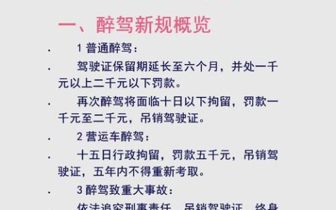 酒驾醉驾处罚新标：2025年法律红线深度解读