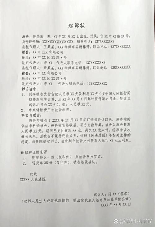 民事起诉状怎么写？实用指南与范本