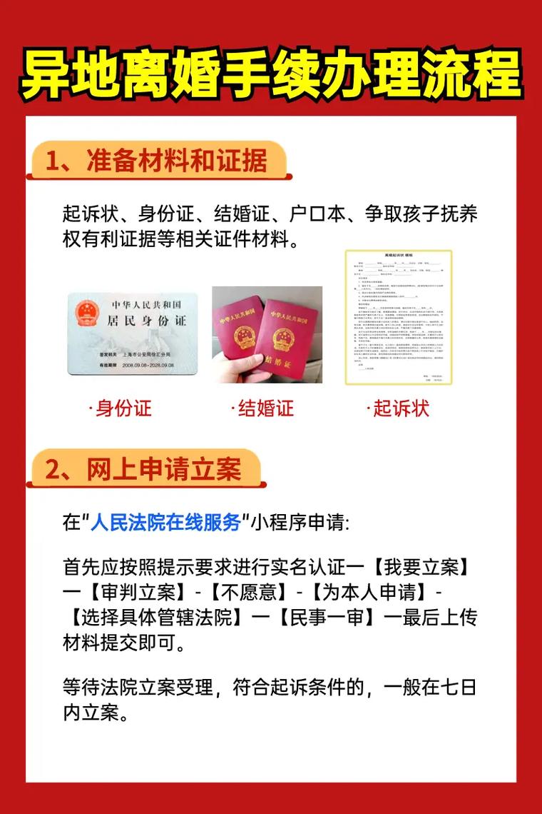 异地离婚指南：轻松掌握流程与必备材料