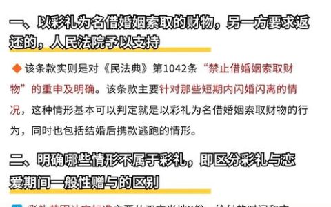 彩礼纠纷如何依法解决与返还