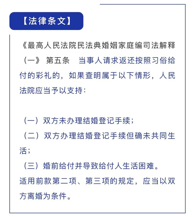 婚后一年分道扬镳彩礼返还规则解析