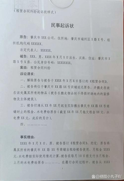 如何自己撰写一份规范起诉书模板