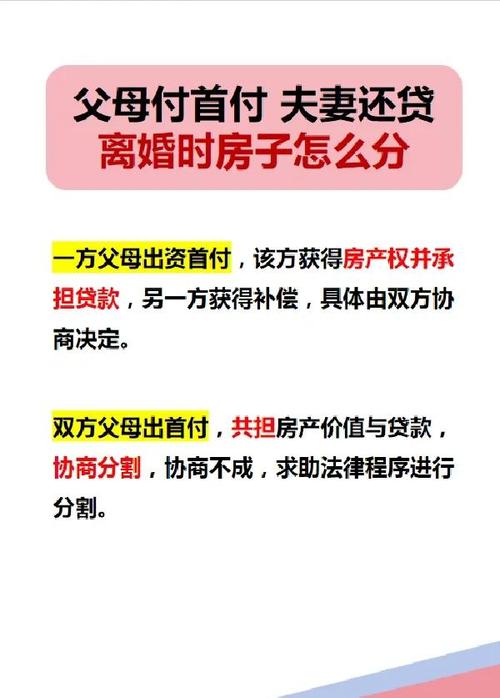 父母出首付买的房，离婚时到底应该怎么分