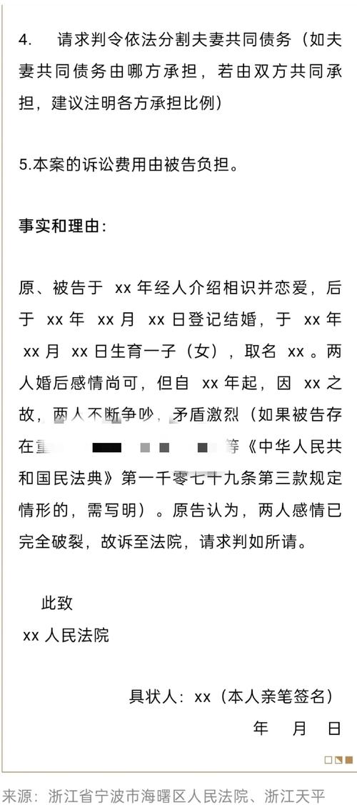 2025年离婚起诉状模板与写作指南